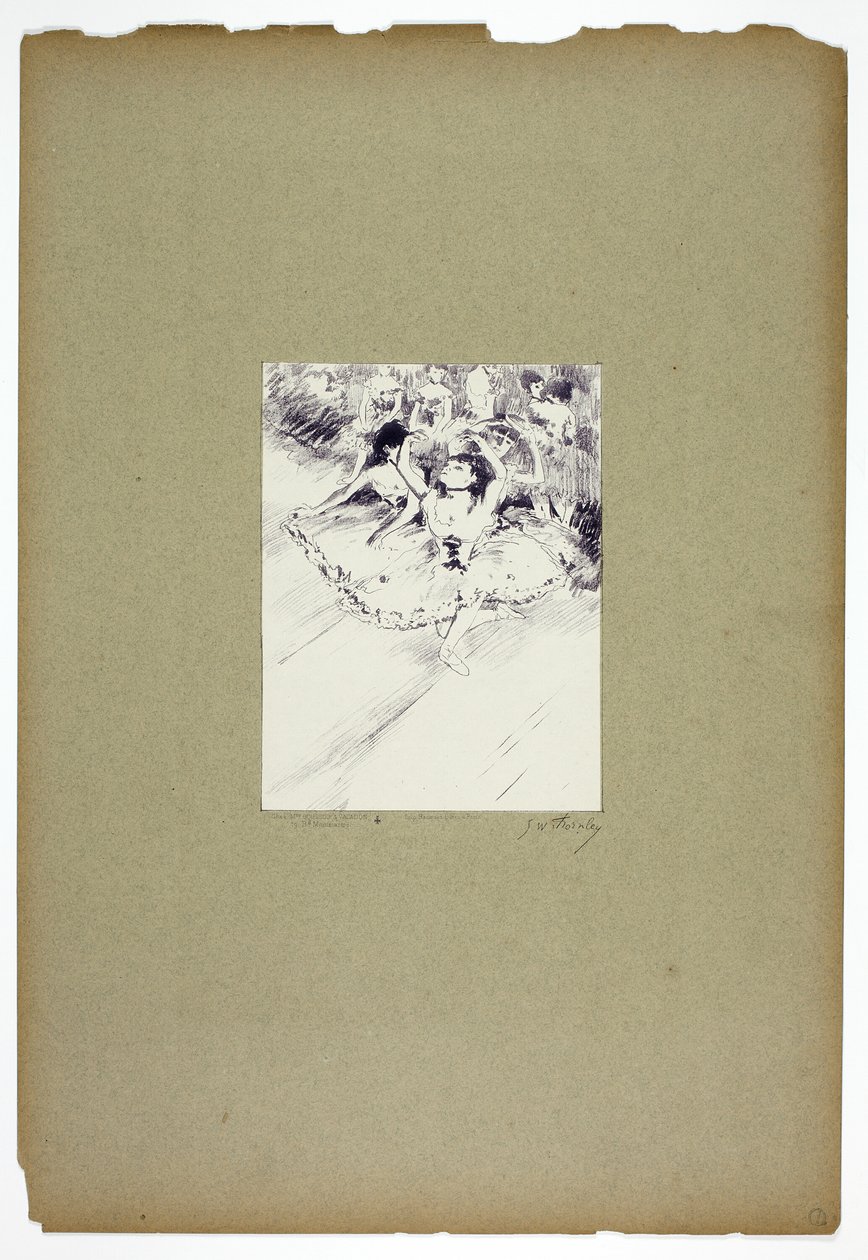 Prática de ballet de Georges William Thornley