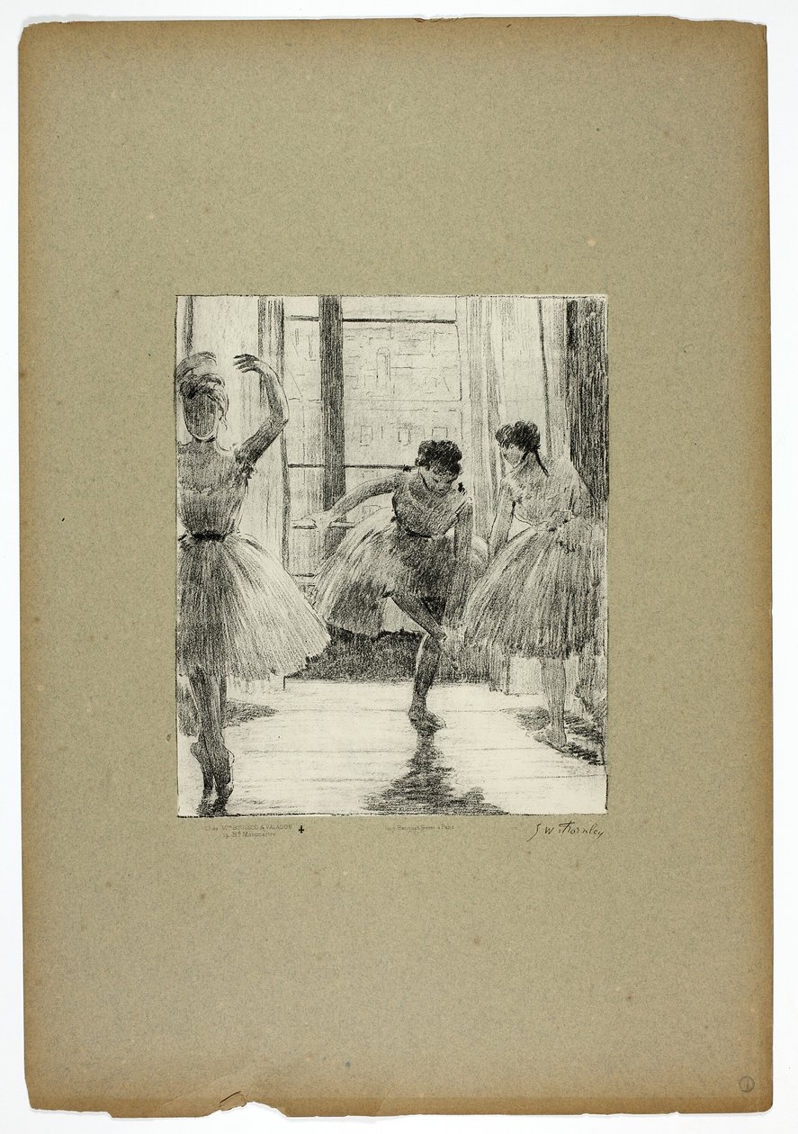 Antes da aula de ballet de Georges William Thornley