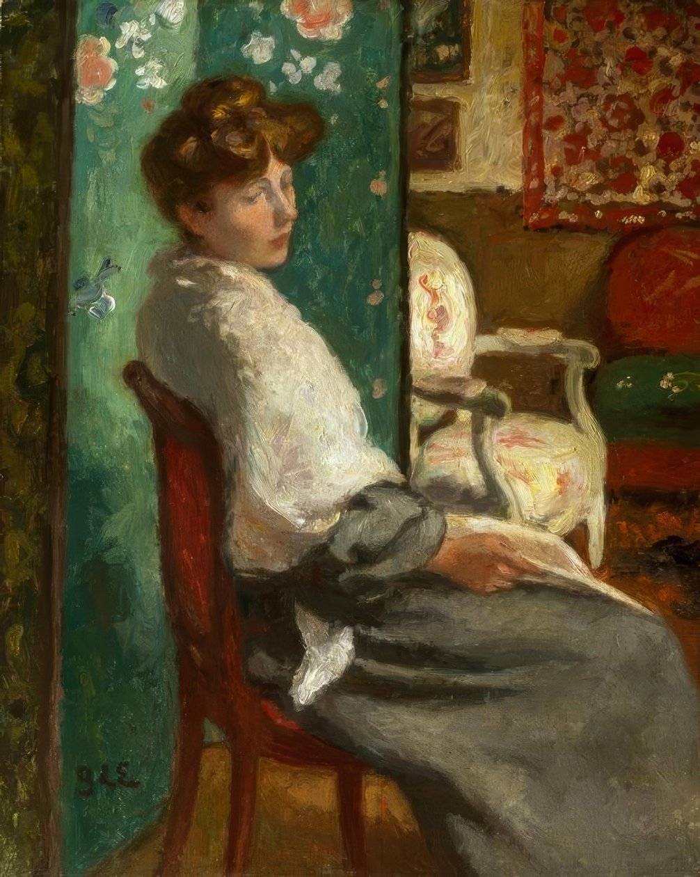 Mulher sentada de Georges d Espagnat