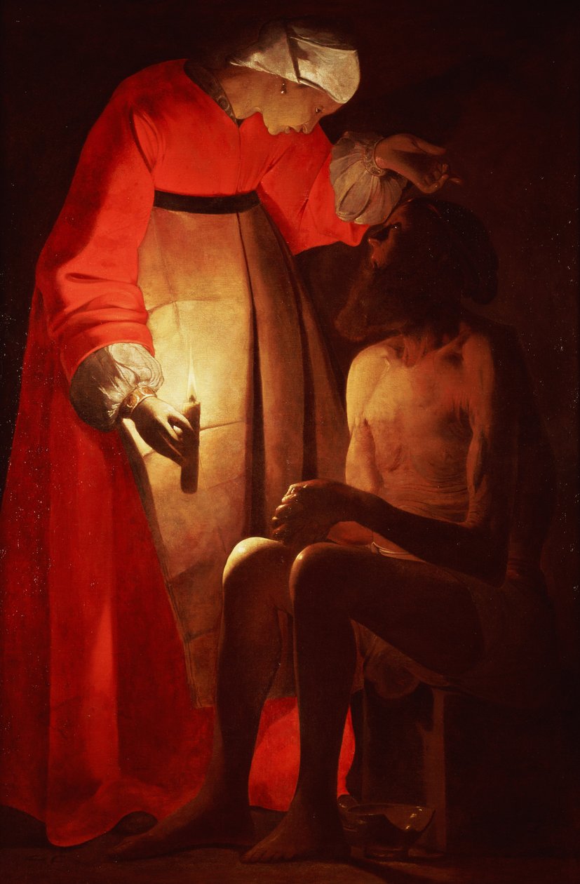 Emprego zombado por sua esposa de Georges de La Tour