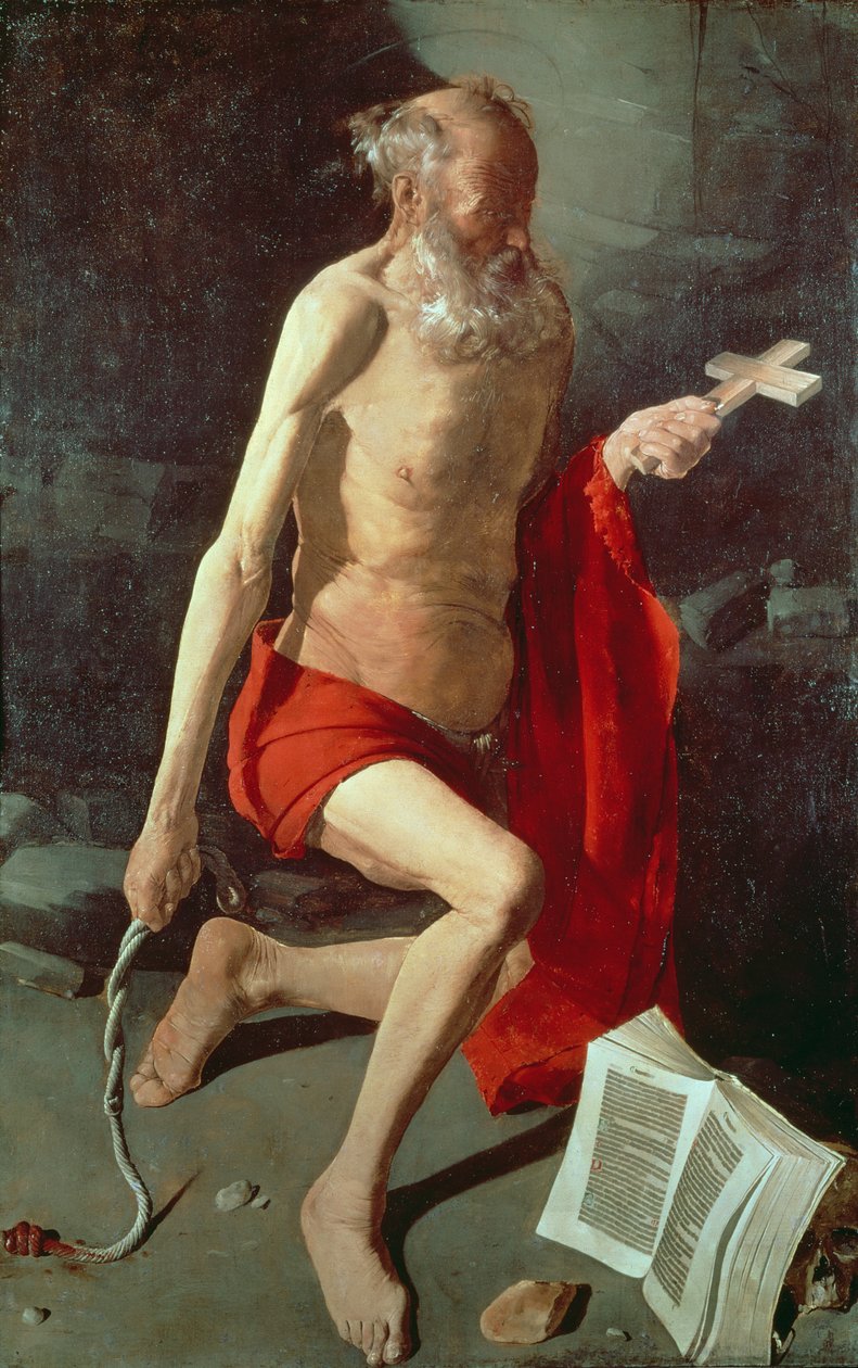 São Jerônimo, c.1620 de Georges de La Tour
