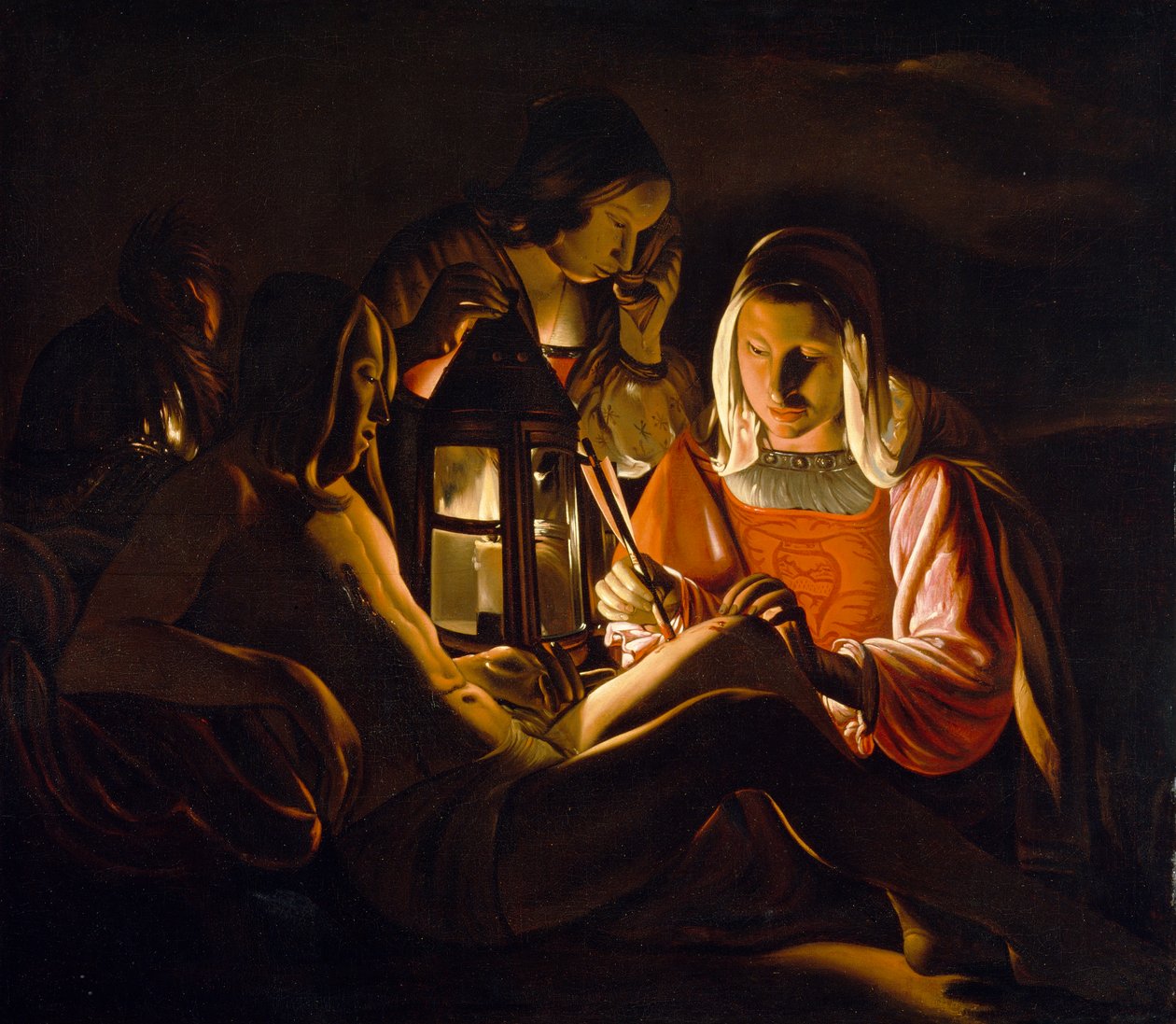 St. Sebastian Tended por Irene, c.1638-39 de Georges de La Tour