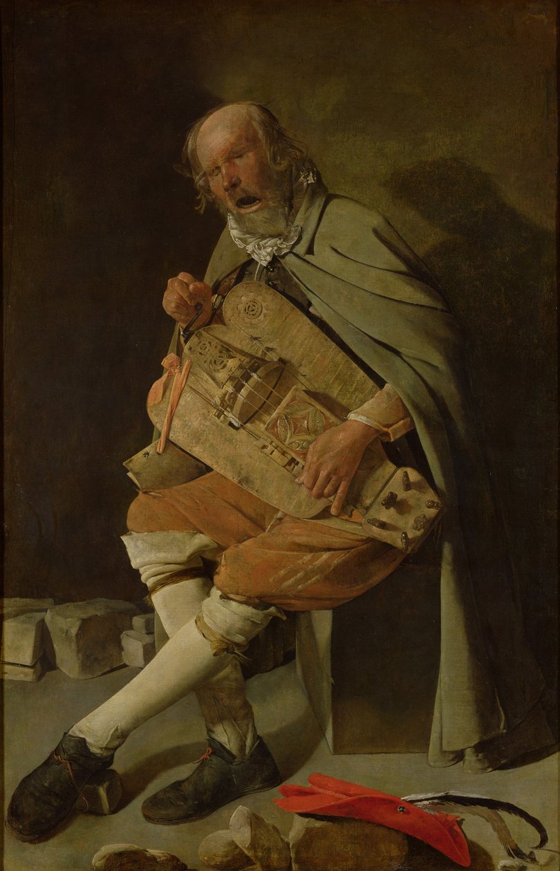 O jogador Hurdy Gurdy, de 1620 de Georges de La Tour
