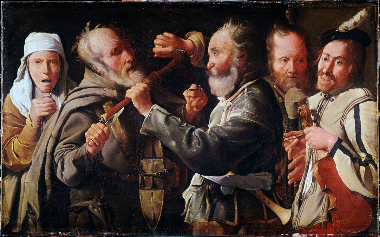 Briga entre músicos (óleo sobre tela de Georges de La Tour