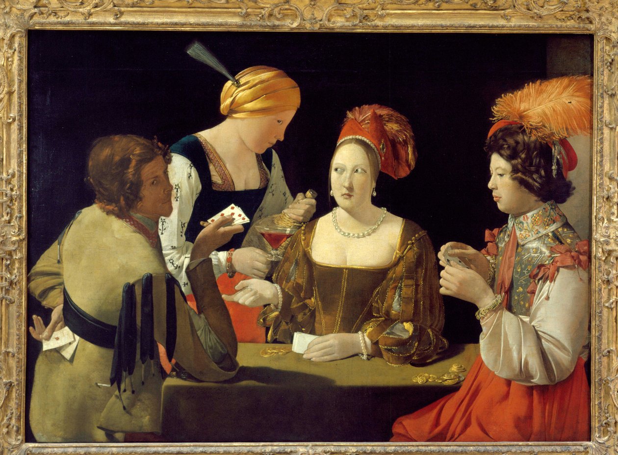 O Cheeur com o ás de diamantes - por Georges de La Tour, Musée du Louvre, c.1635 de Georges de La Tour