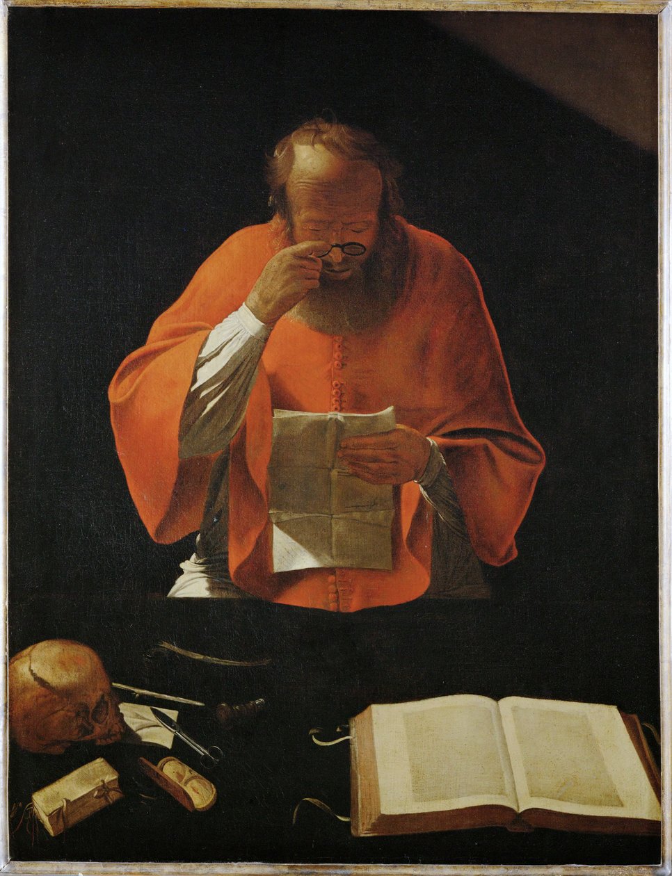 São Jerónimo lisant - São Jerónimo lendo ... de Georges de La Tour