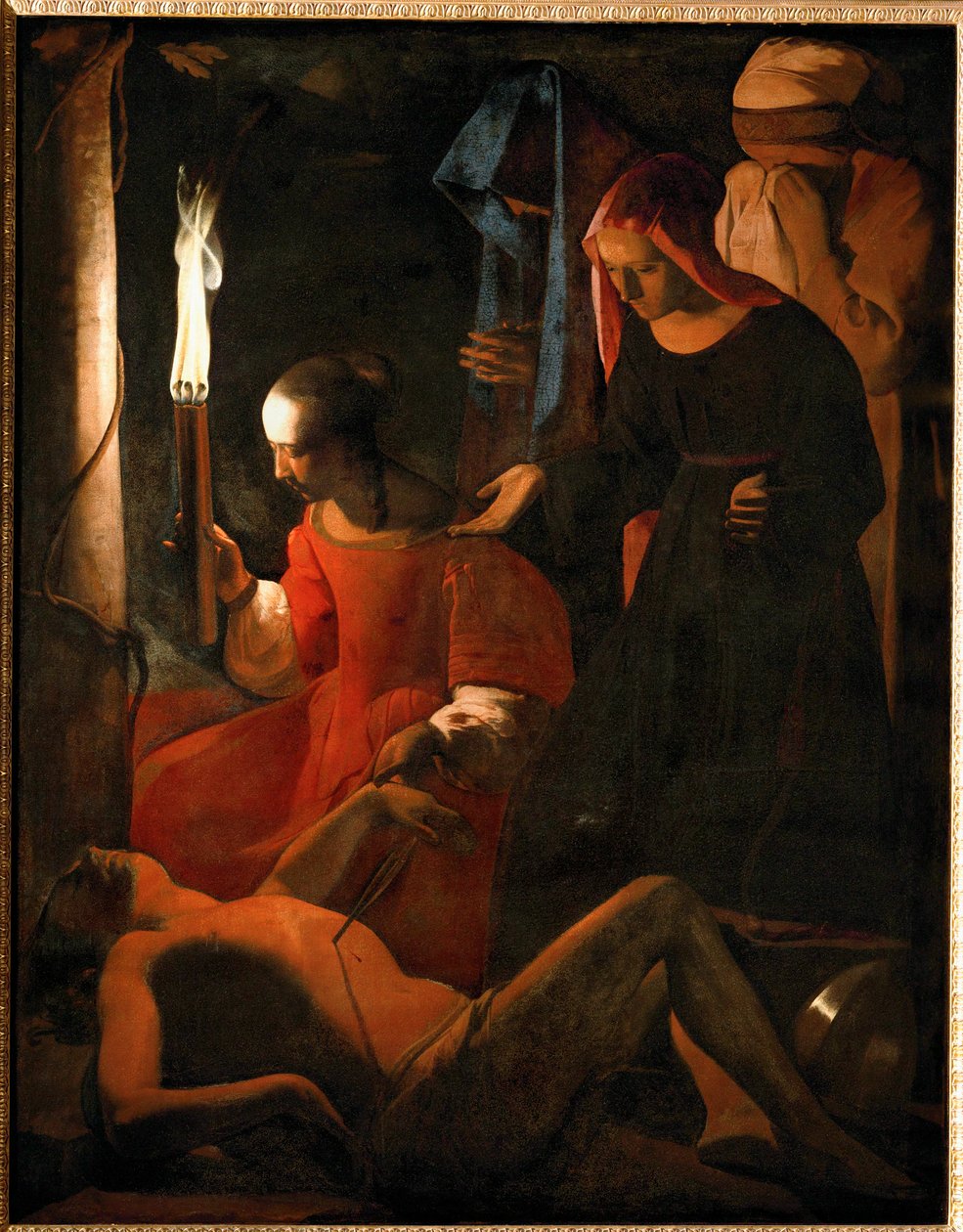 São Sebastião tratado por Santa Irene ... de Georges de La Tour