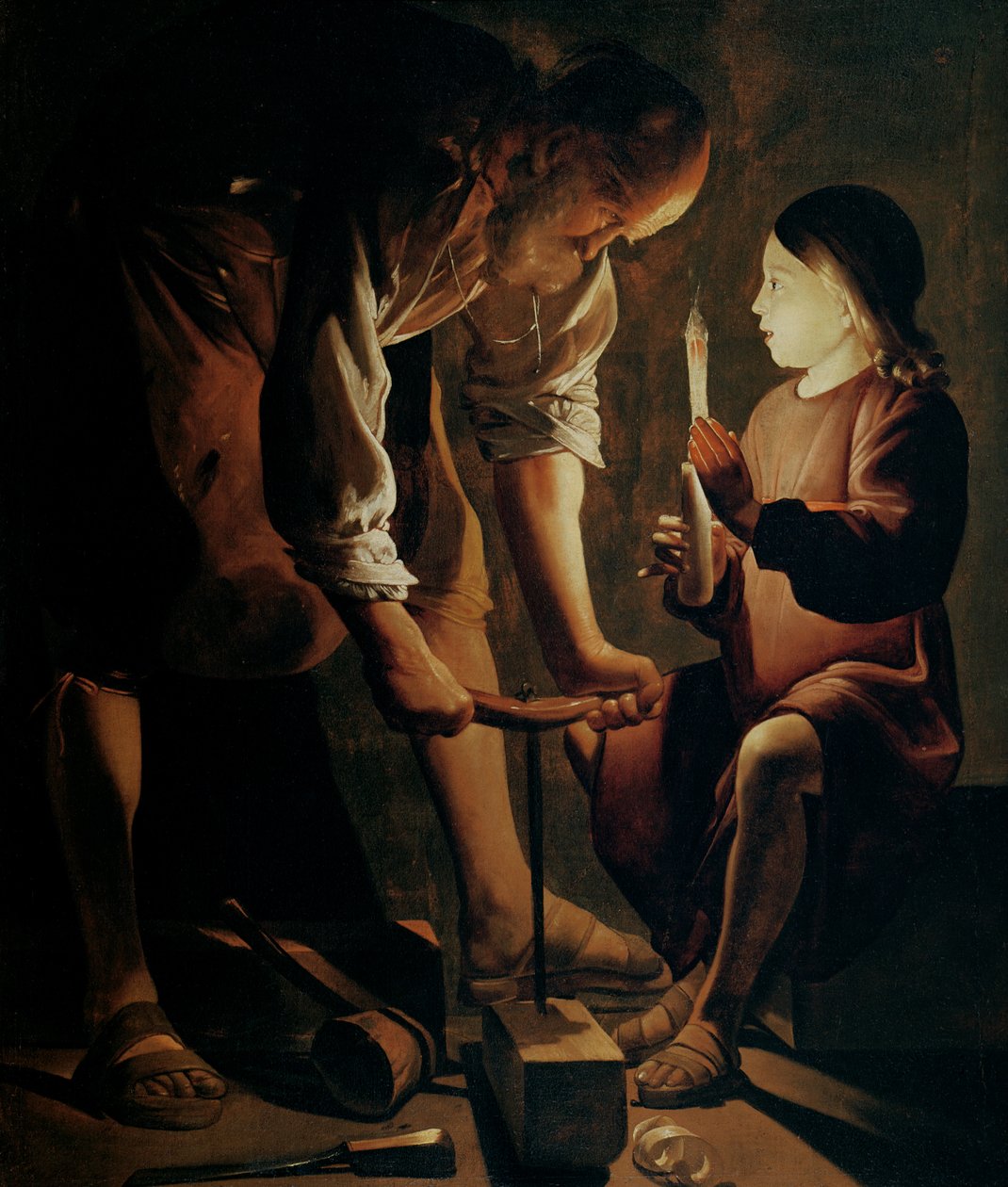 São José, o Carpinteiro (óleo sobre tela) de Georges de La Tour