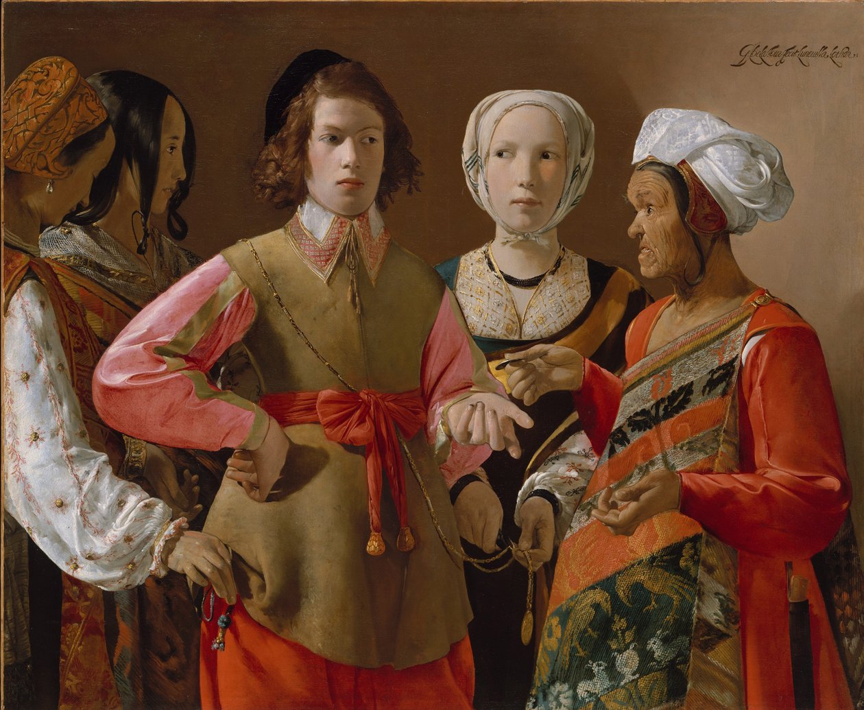 The Fortune Teller, c.1635 (óleo sobre tela) de Georges de La Tour