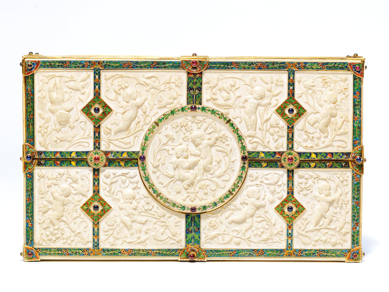 Porta-notas raro para Boucheron, 1893 de Georges le Sache