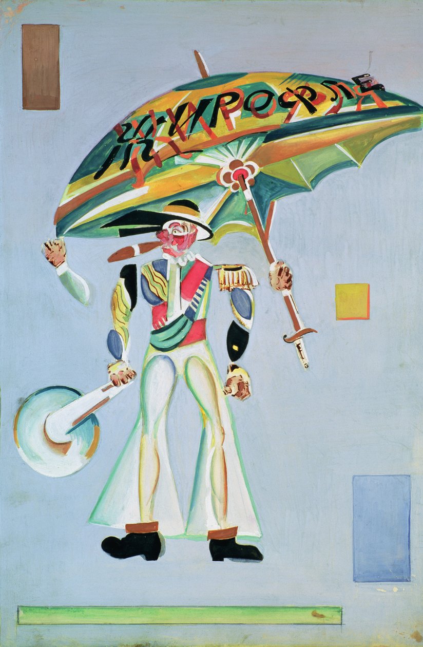 Figurino para a opereta &39;Girofle-Giroflia&39; de Alexandre Charles Lecocq, 1922 de Georgy Bogdanovich Yakulov