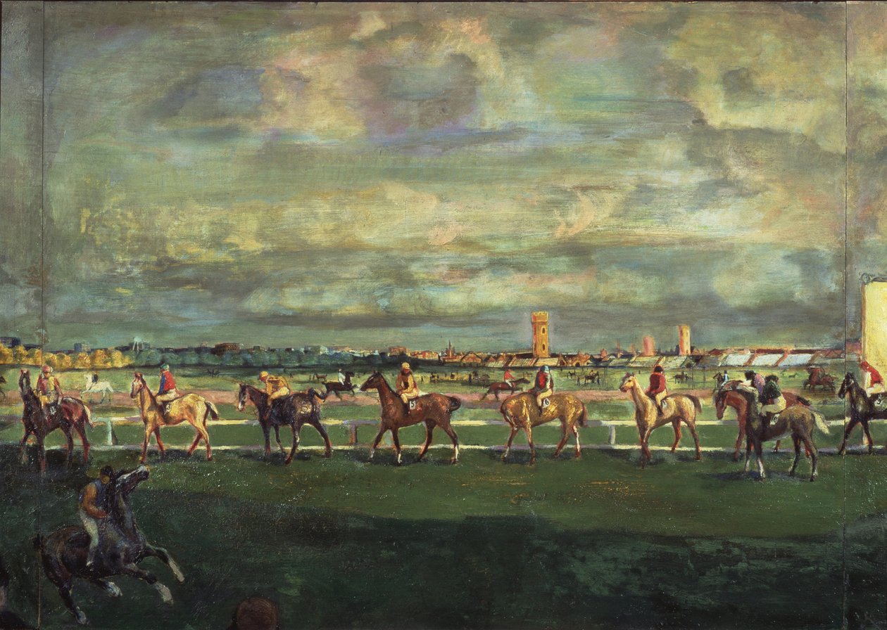 Corrida de Cavalos, 1911 de Georgy Bogdanovich Yakulov