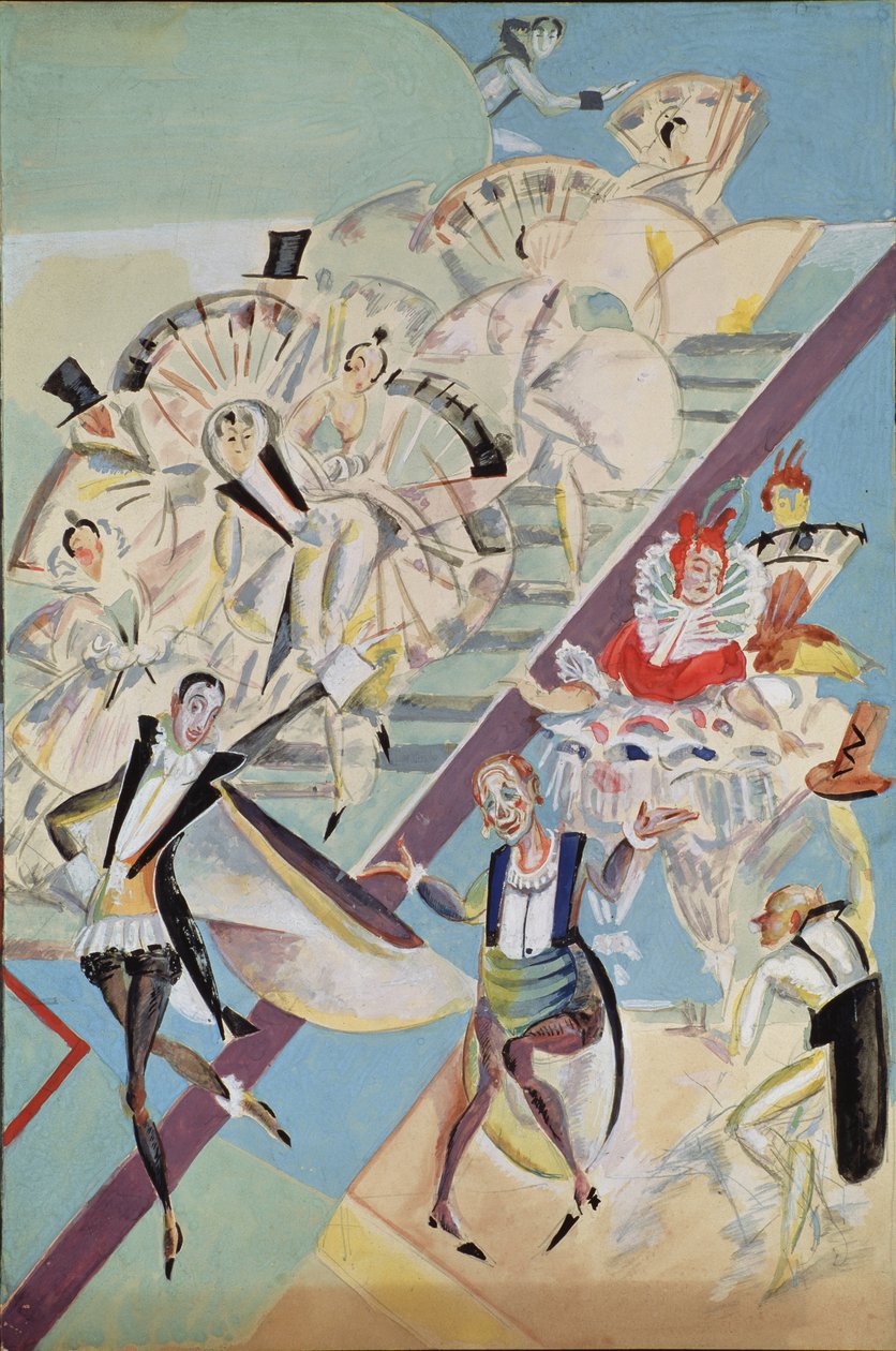 Cenografia para a opereta Girofle-Giroflia de Ch. Lecocq, 1922 de Georgy Bogdanovich Yakulov