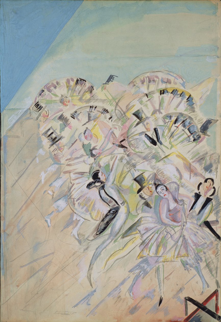 Cenografia para a opereta Girofle-Giroflia de Ch. Lecocq, 1922 de Georgy Bogdanovich Yakulov