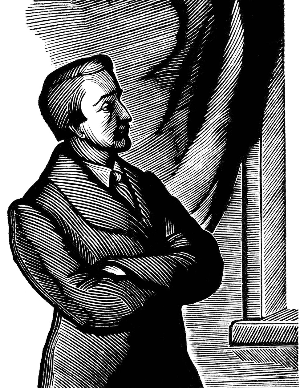 Heinrich Heine, poeta alemão do século XIX, 1934. de Georgi Yecheistov