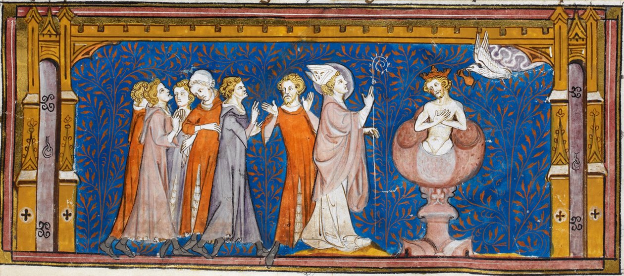 Batismo de Clóvis, de Chroniques de France ou de St Denis, século XIV (22727635581) de Georgia Levan Ramishvili from Tbilisi