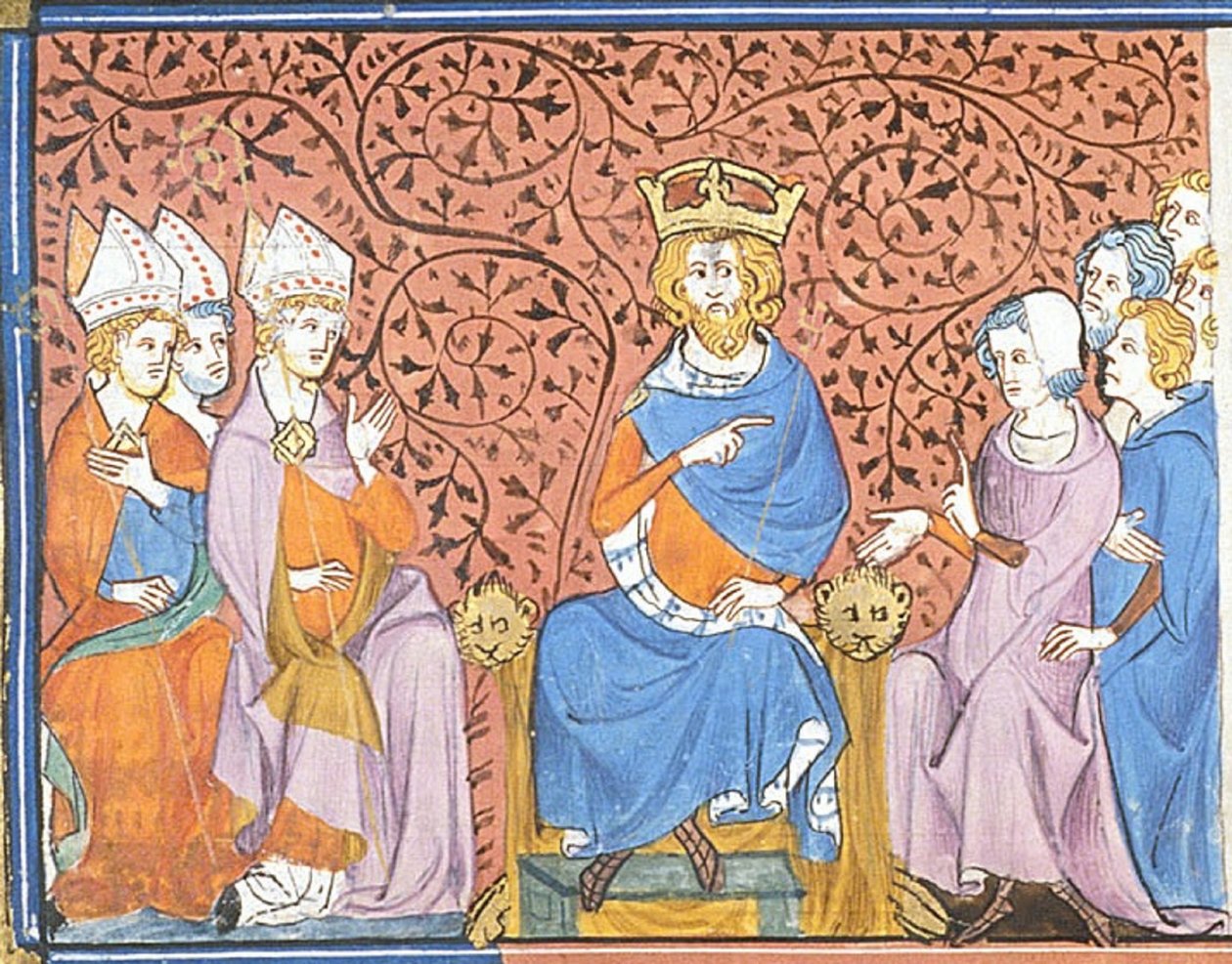 Carlos Magno em conselho, de Chroniques de France ou de St Denis, século XIV (22702883582) de Georgia Levan Ramishvili from Tbilisi