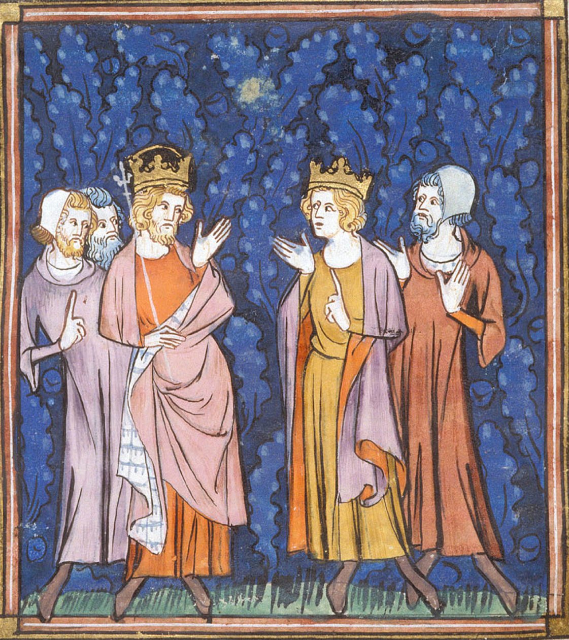 Carlos Magno em conselho, de Chroniques de France ou de St Denis, século XIV (22528527080) de Georgia Levan Ramishvili from Tbilisi