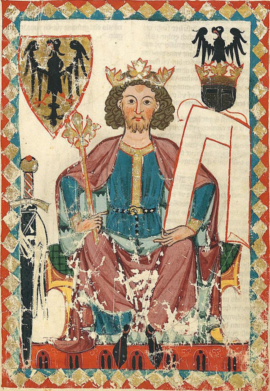 Henrique VI, Sacro Imperador Romano, Codex Manesse, ~1305-15 (34178450532) de Georgia Levan Ramishvili from Tbilisi