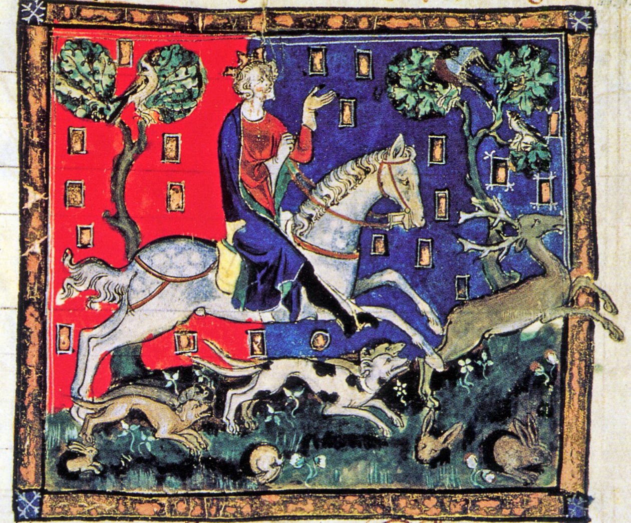 Rei João, caçada com cães de caça, De Rege Johanne, 1300-1400 (26101230351) de Georgia Levan Ramishvili from Tbilisi