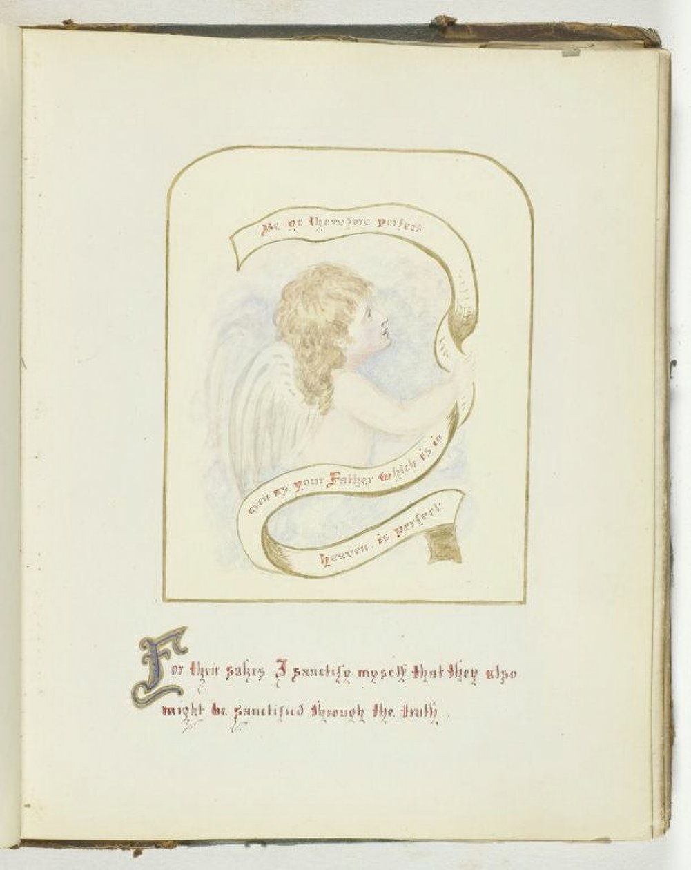 Sem título [querubim com texto religioso], 185568. de Georgina Cowper