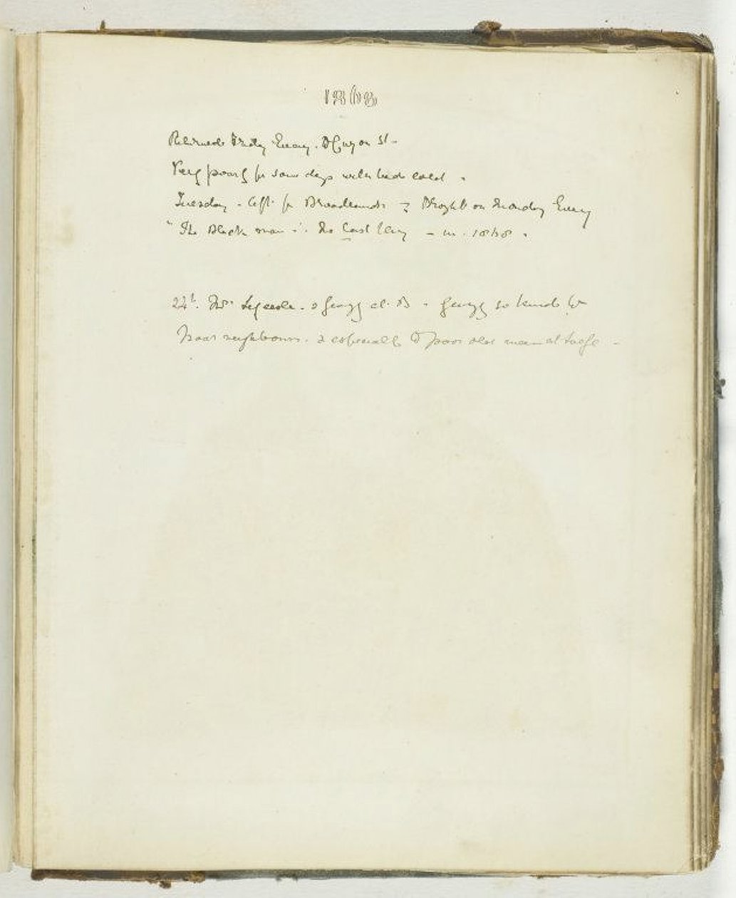 Sem título [página de texto referente a Broadlands], 1868. de Georgina Cowper