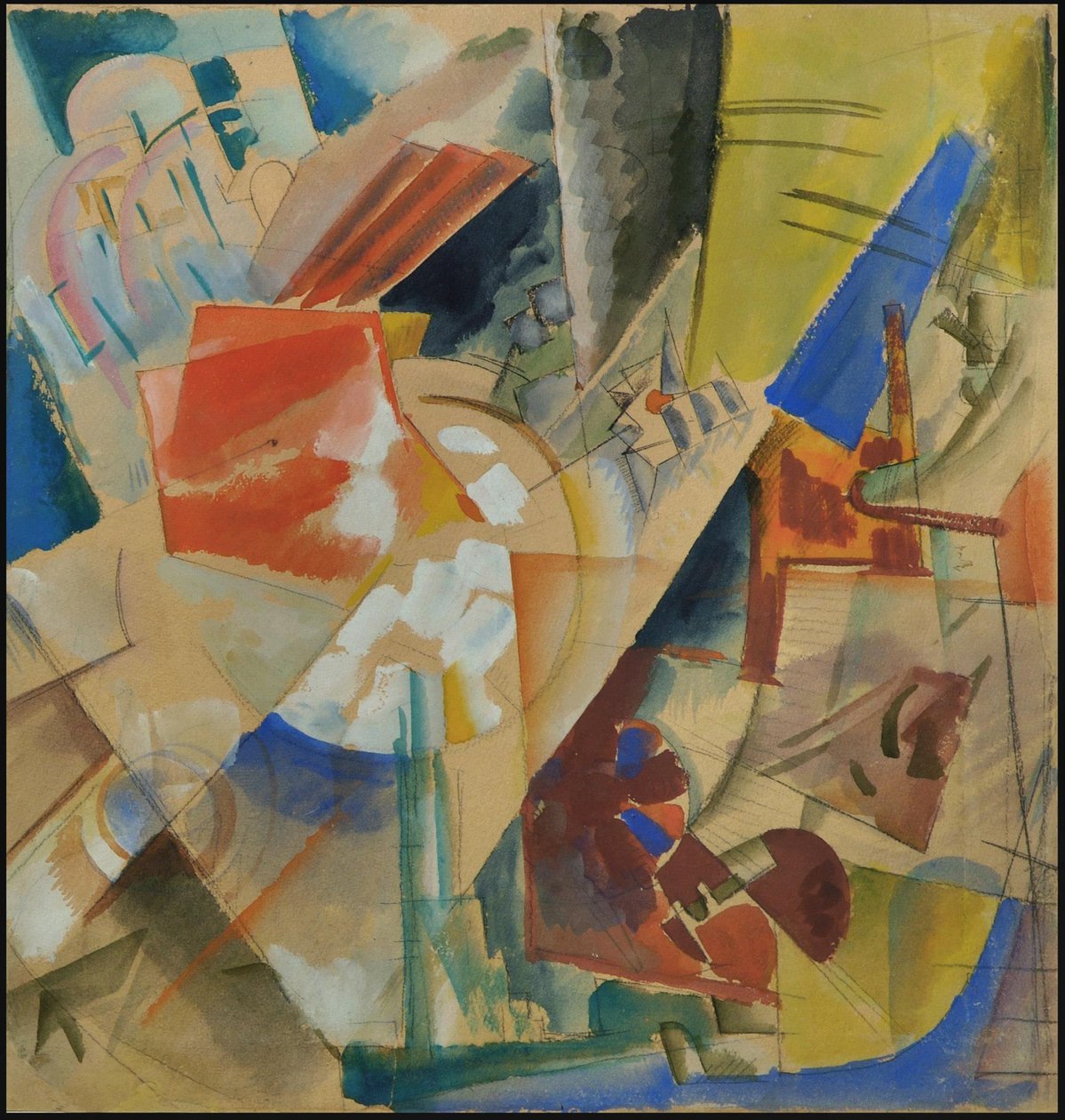 Composição construtiva, 1919. de Georgy Alexandrovich Echeistov