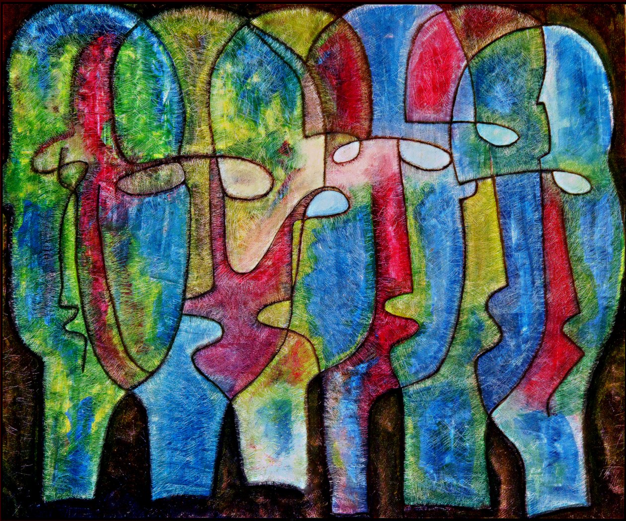 Les Zombis de Fort-Dimanche (Haiti) 2008 (óleo sobre painel) de Gerald Bloncourt
