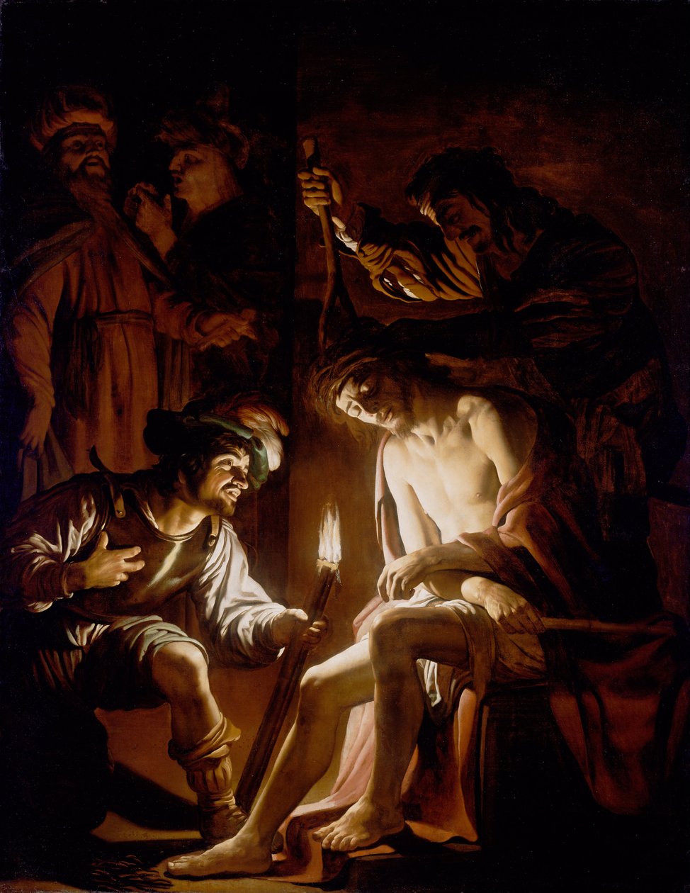 Cristo coroado de espinhos de Gerrit van Honthorst