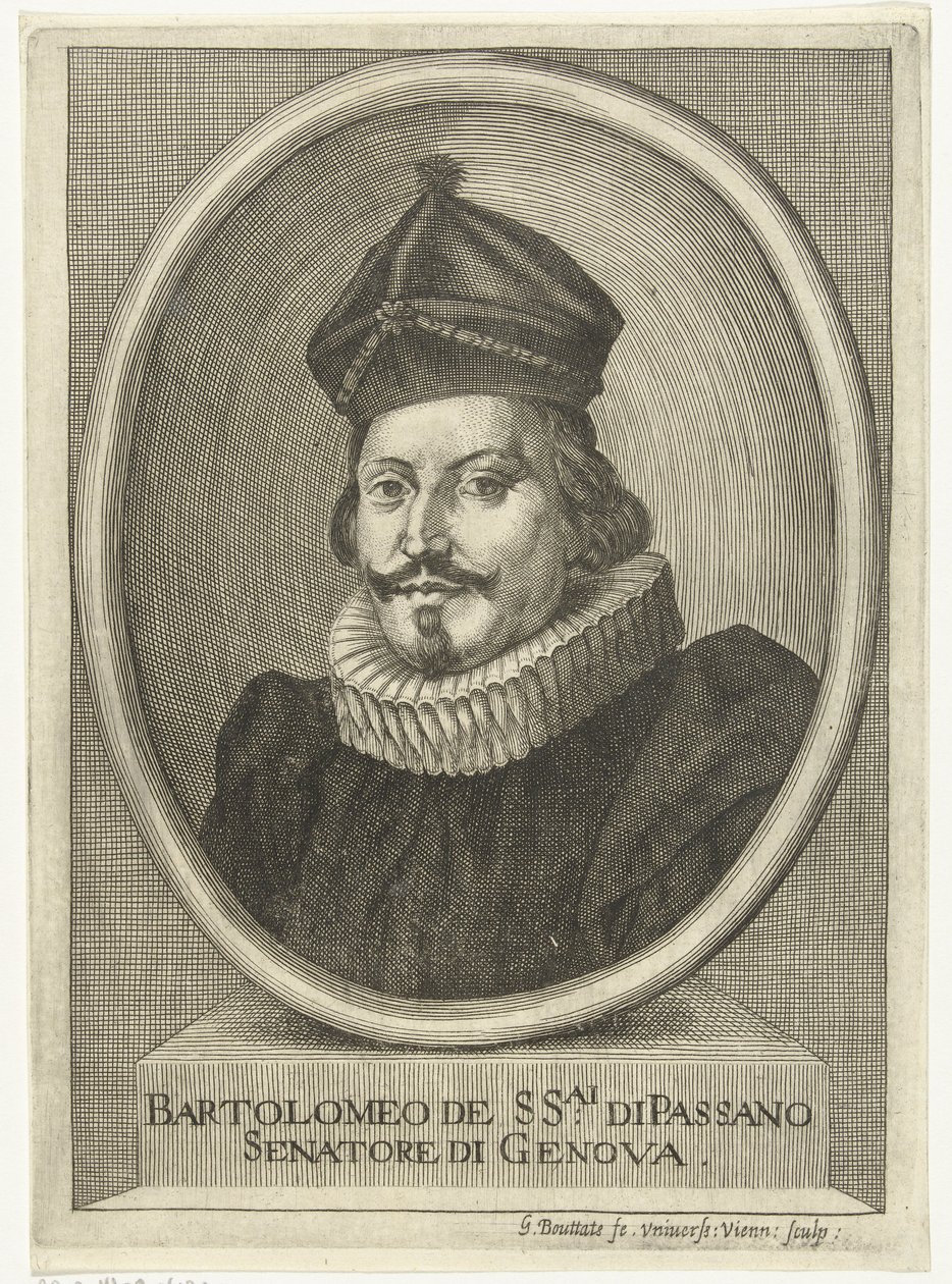 Retrato de Bartolomeo de Passano agarrado de Gerard Bouttats