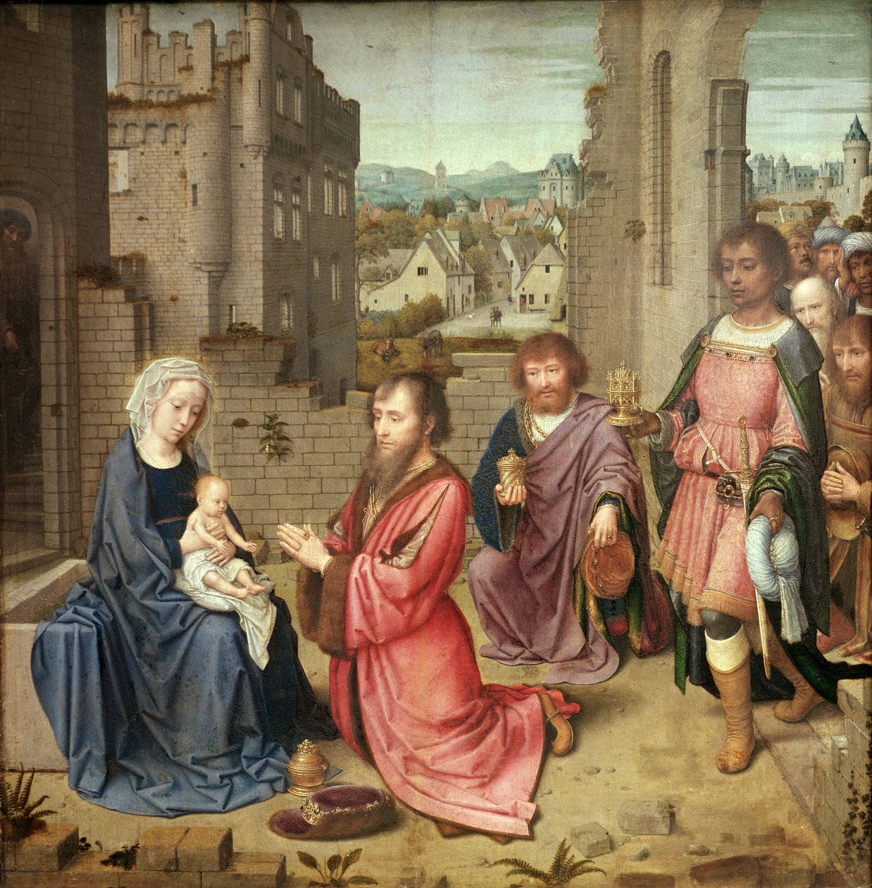 Adoração dos Reis, 1515 de Gerard David