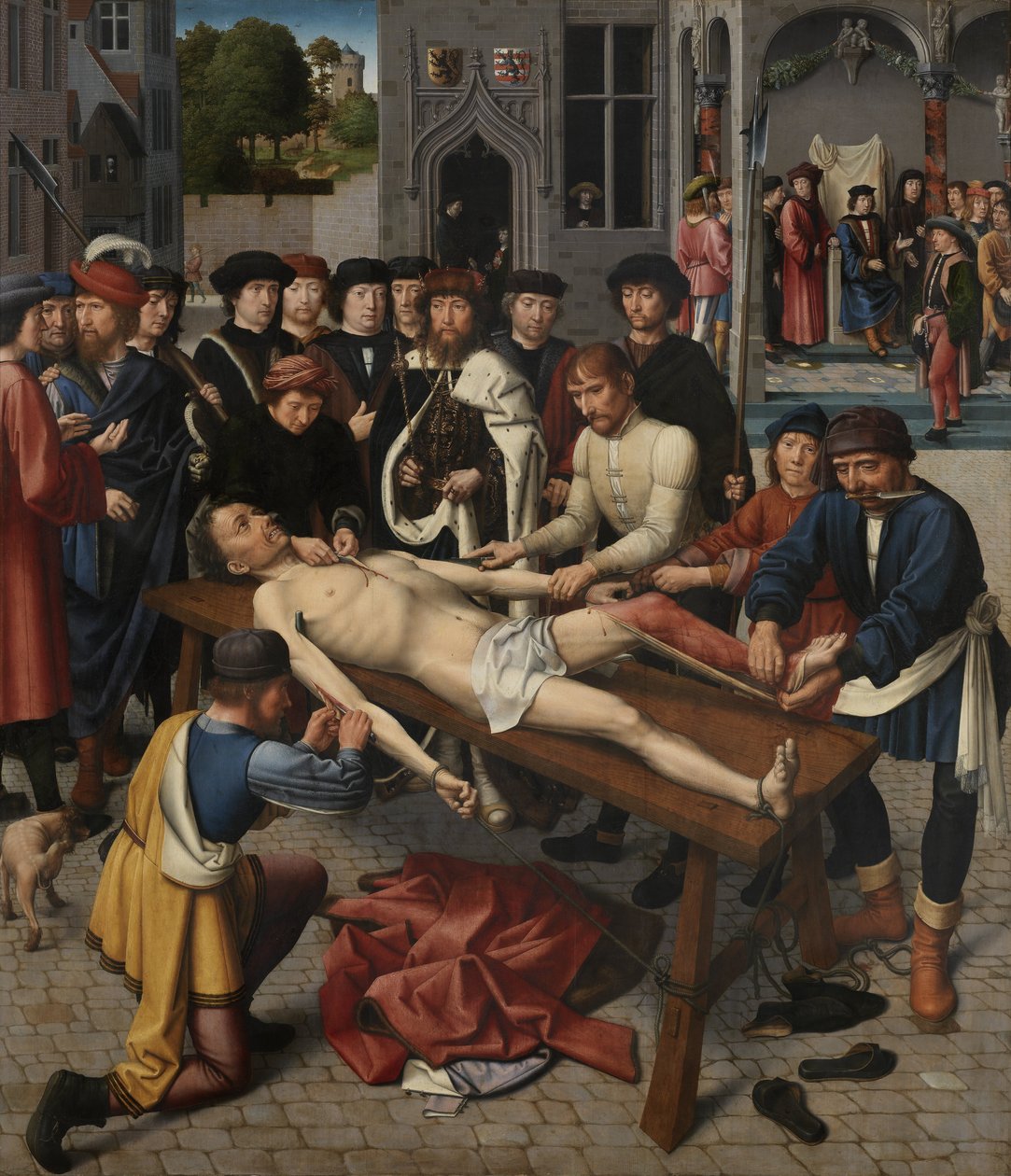 Julgamento de Cambyses: A esfola de Sisamnes de Gerard David