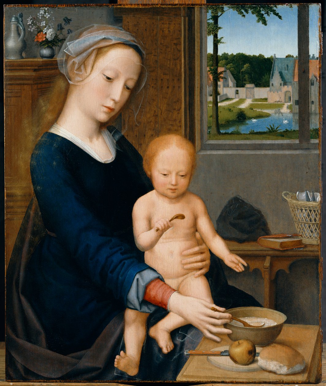 Madonna com a sopa de leite de Gerard David