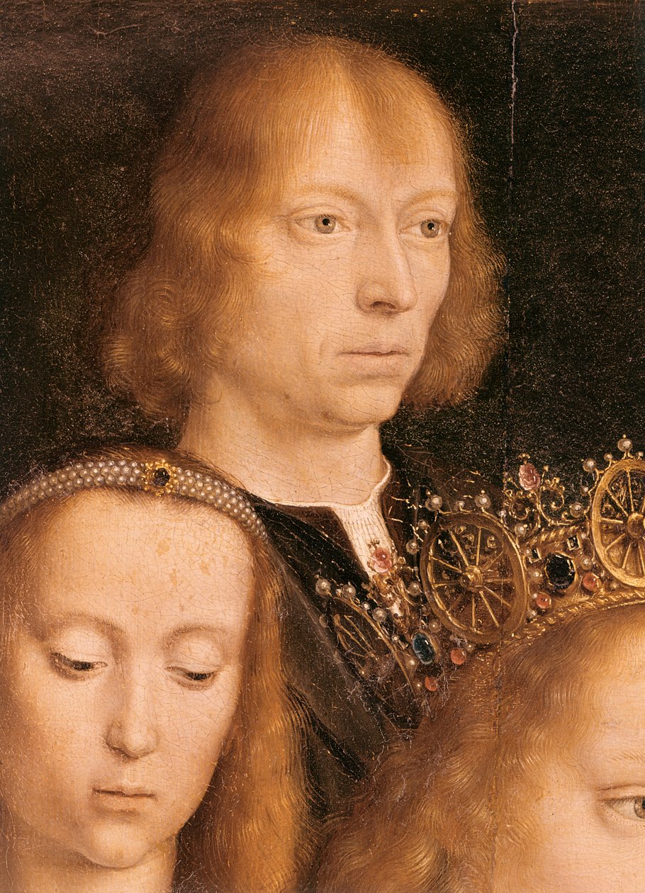 Auto-retrato, c.1509 (detalhe de 192461) de Gerard David