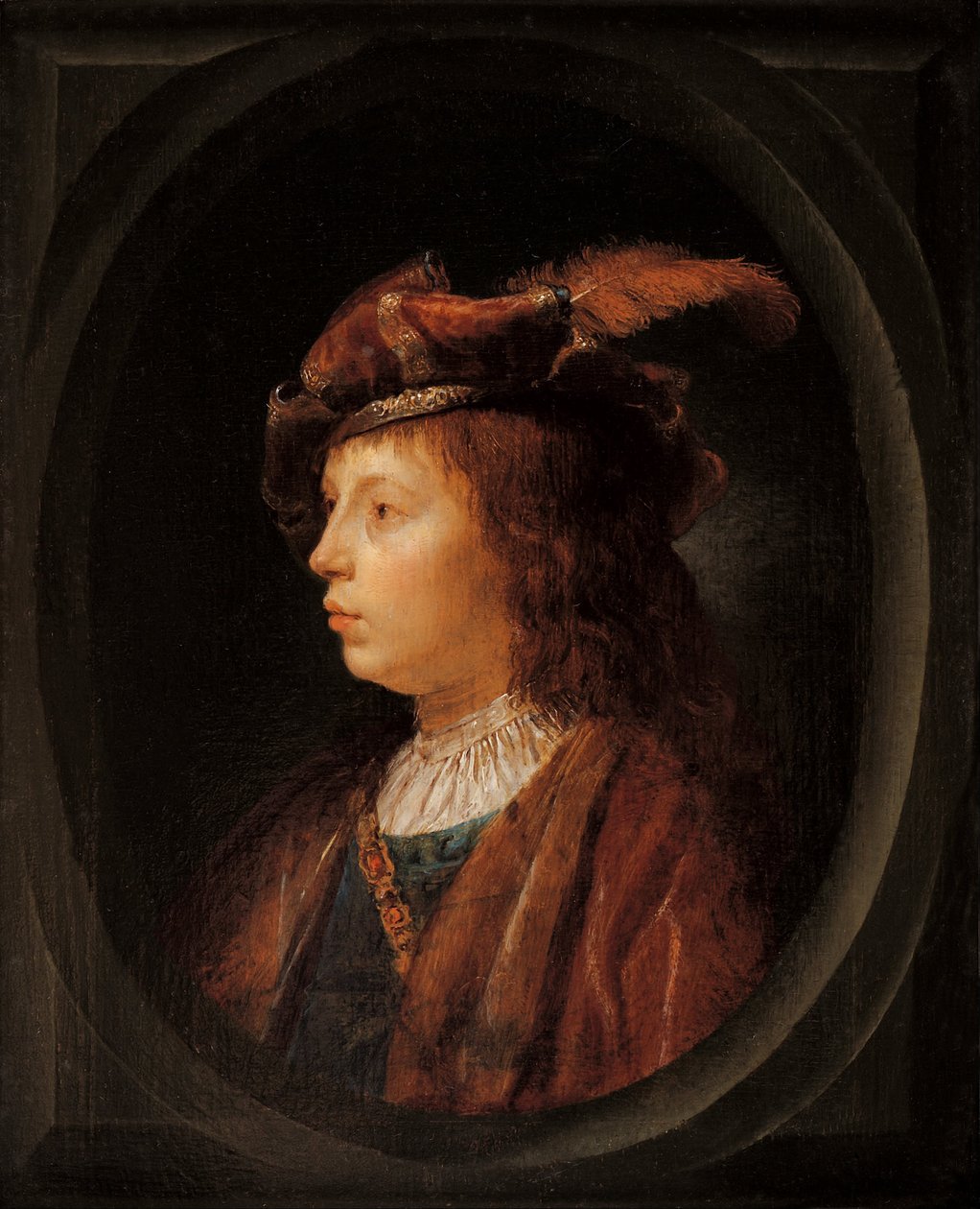 Cabeça de um jovem de Gerrit Dou