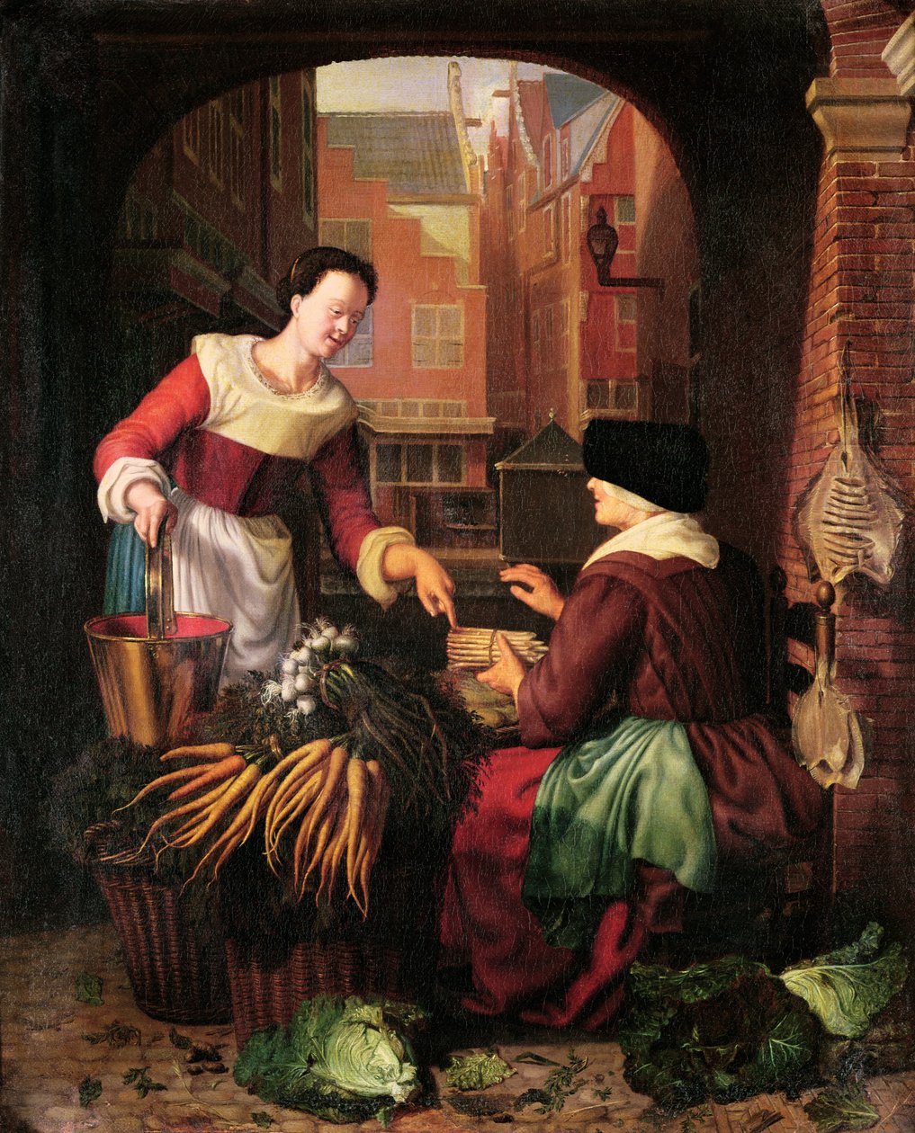 O vendedor de vegetais de Gerrit Dou