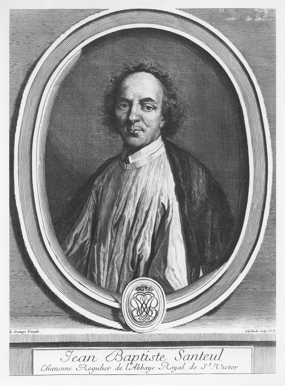 Retrato de Jean-Baptiste de Santeul de Gérard Edelinck