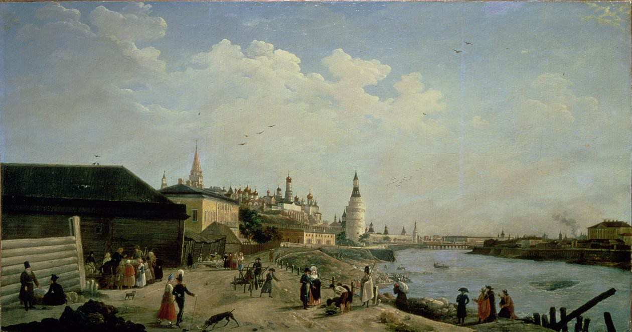 Vista, de, a, kremlin, de, a, Kamenniy, ponte, moscou de Gerard de la Barthe