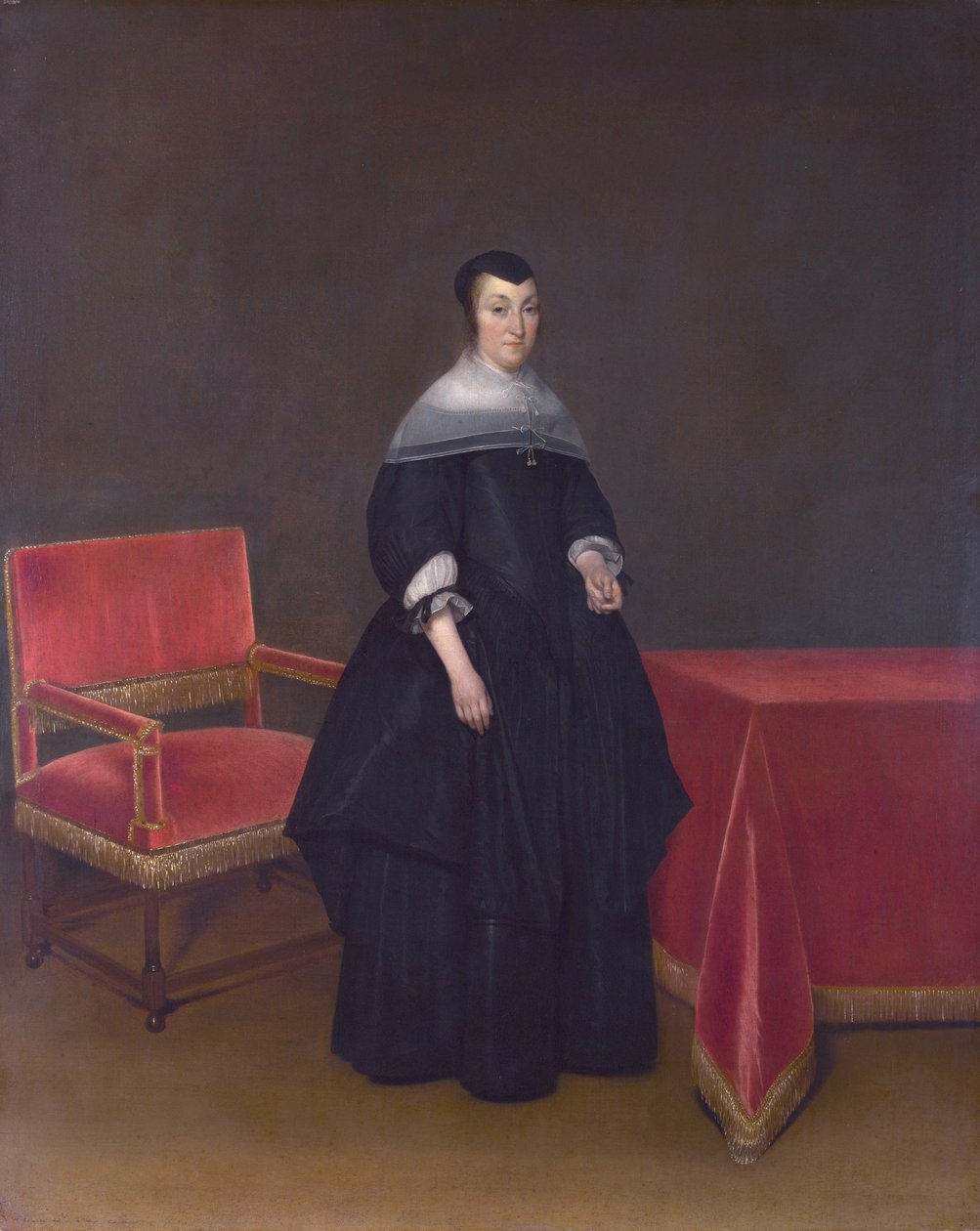 Hermanna van der Cruysse (1615 - 1705), esposa de Abraham van Suchtelen (1600 - 1661) de Gerard ter Borch