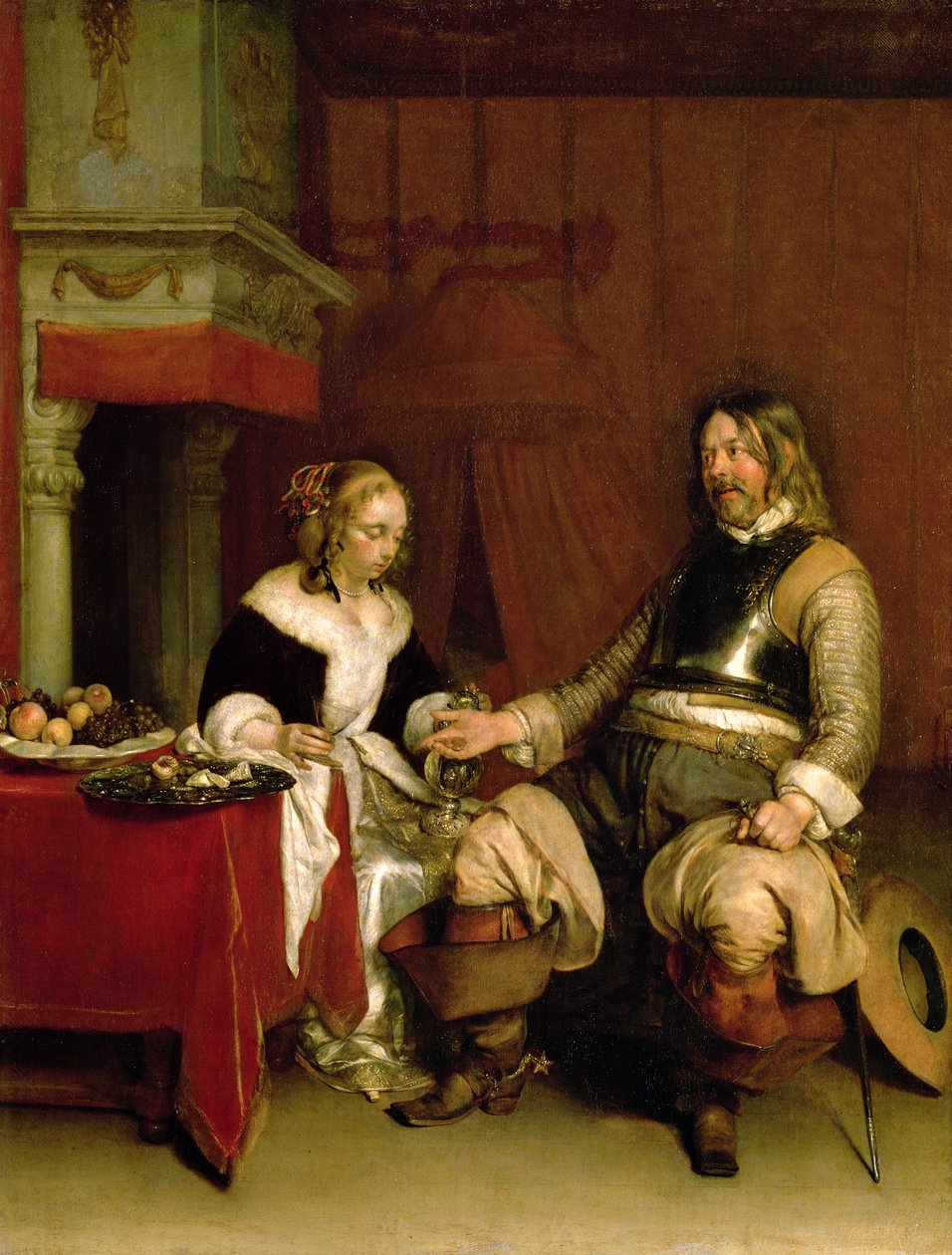 O soldado cavalheiro de Gerard ter Borch