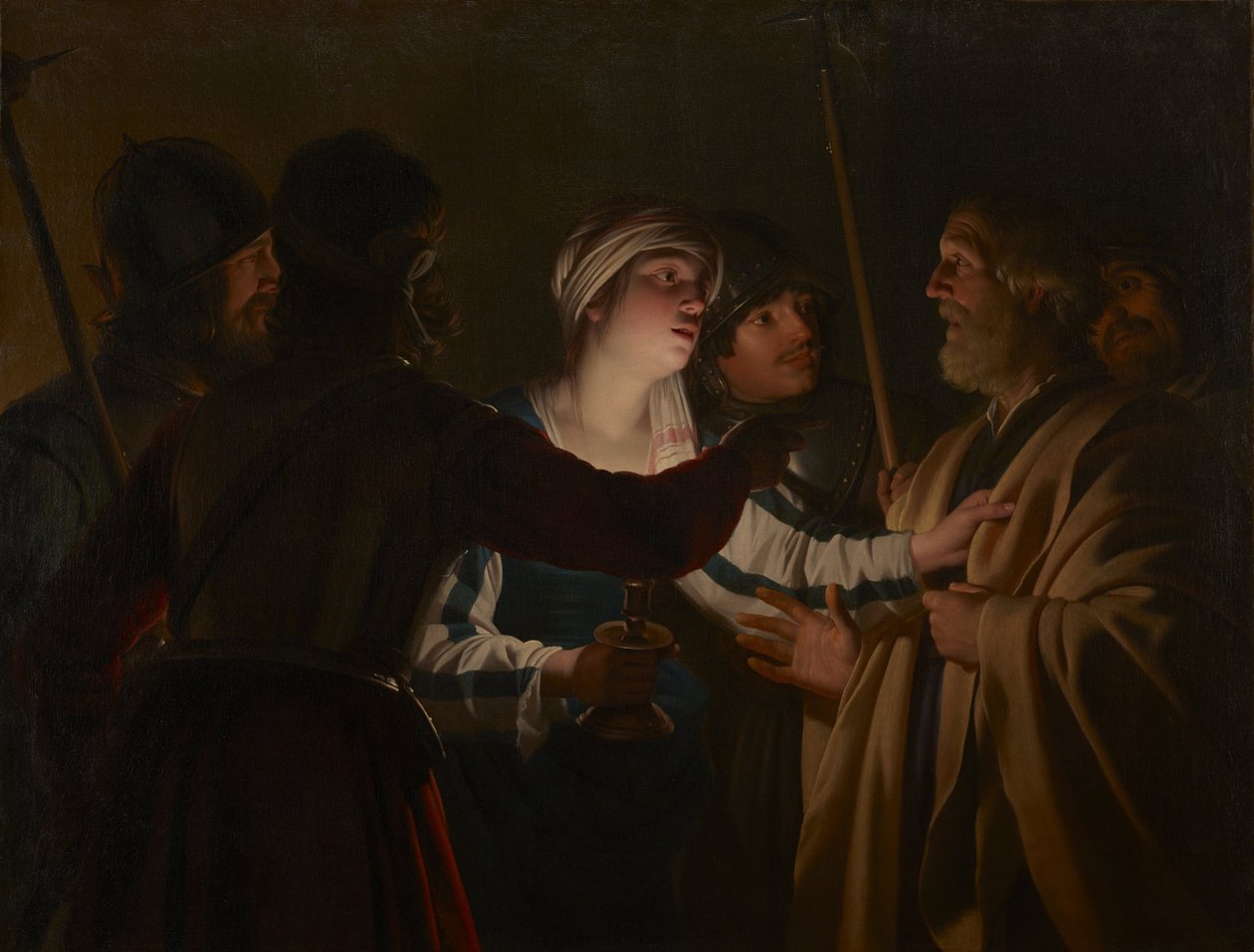A negação de São Pedro de Gerrit van Honthorst
