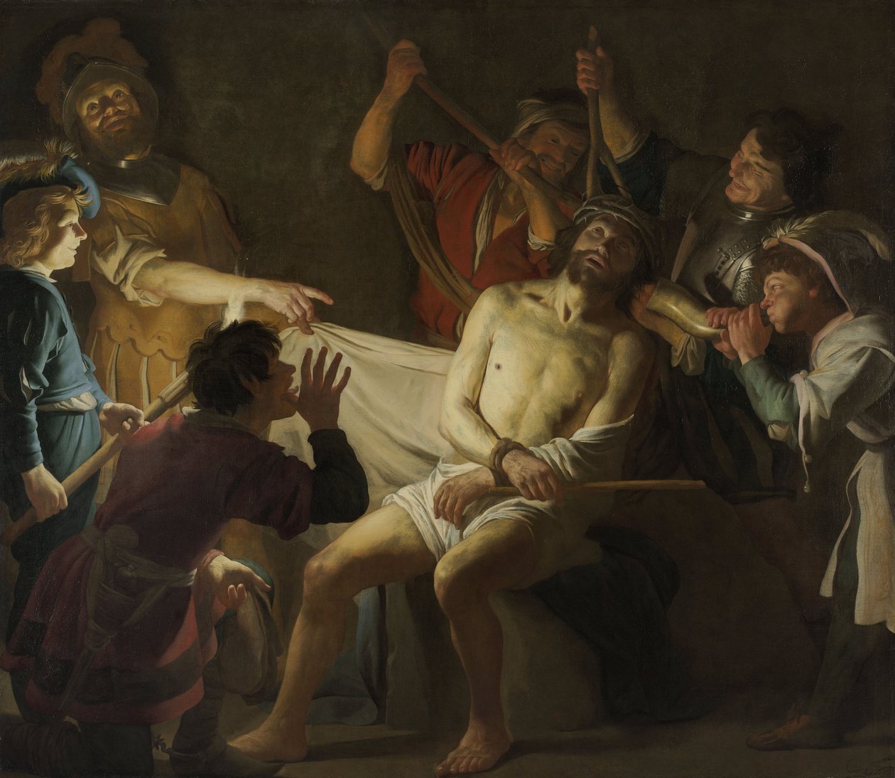 A coroa de espinhos de Jesus de Gerrit van Honthorst