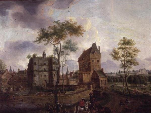 Os portões da cidade de Malines (óleo sobre tela) de Gerard Philippe Colin