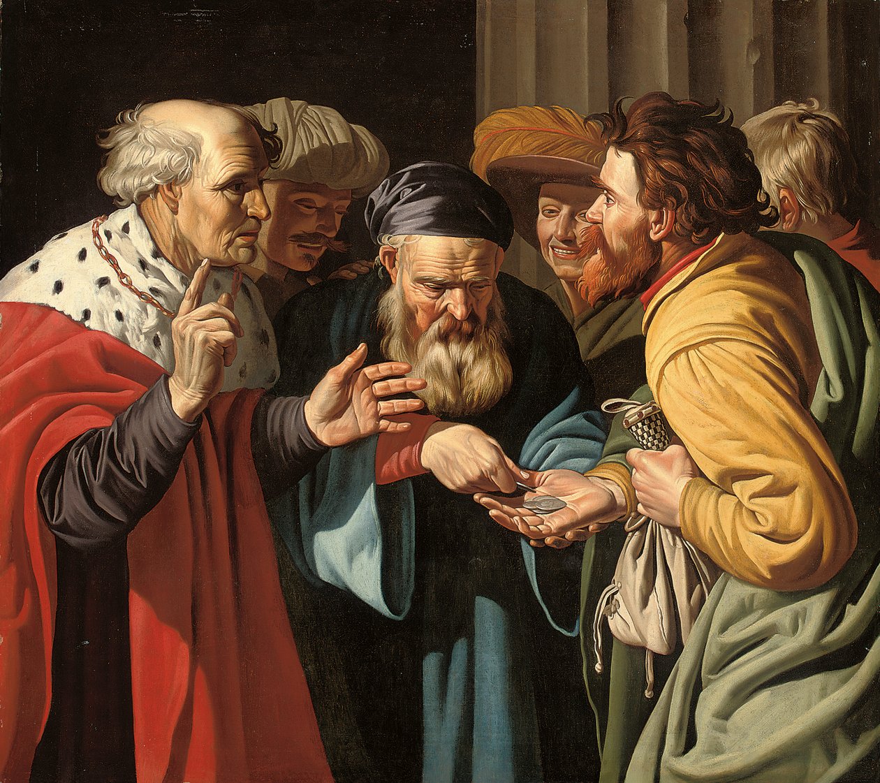 O Pagamento de Judas (óleo sobre tela) de Gerard (manner of) Seghers