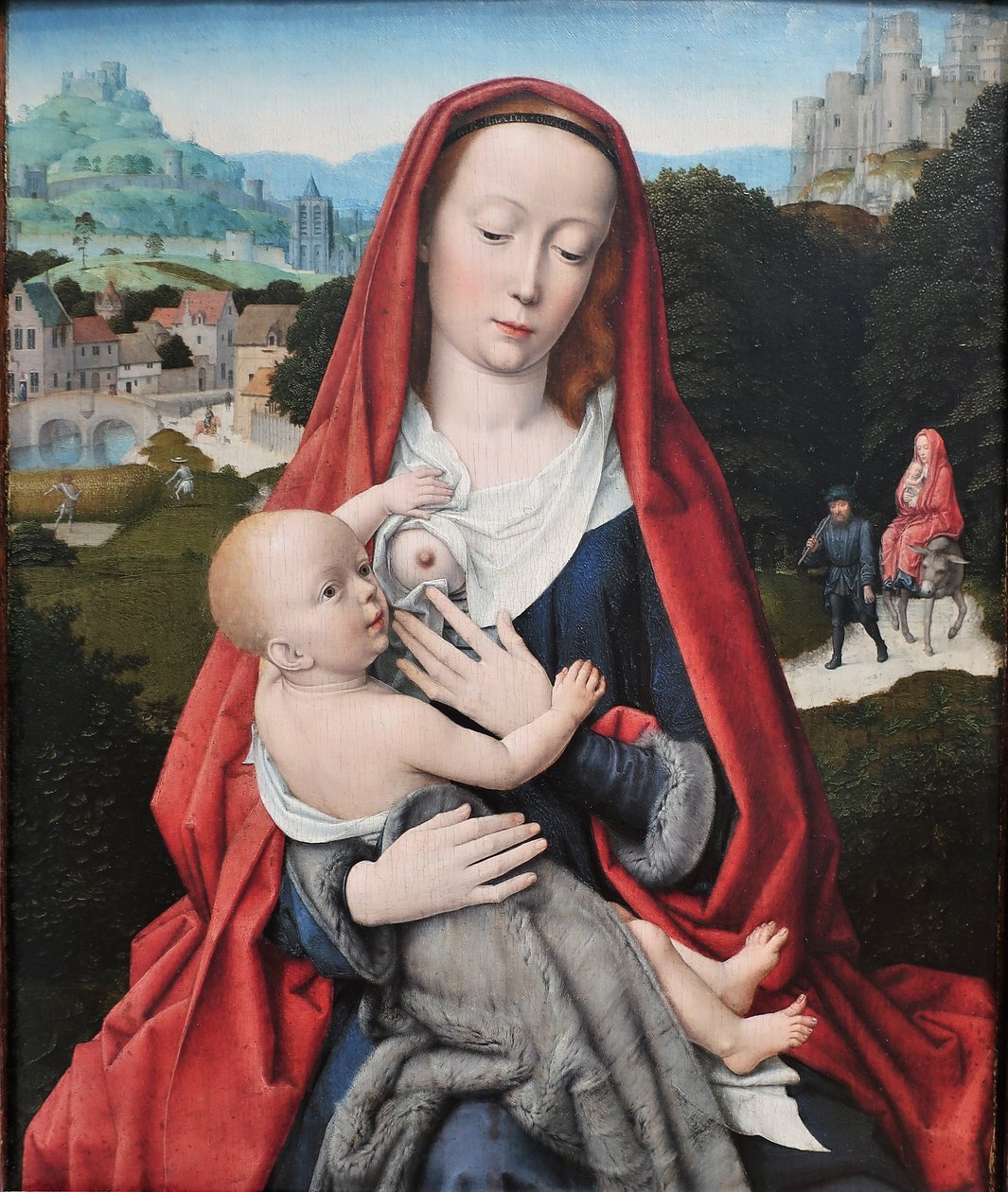 1490 Gerard David Maria com a criança de Gerard David