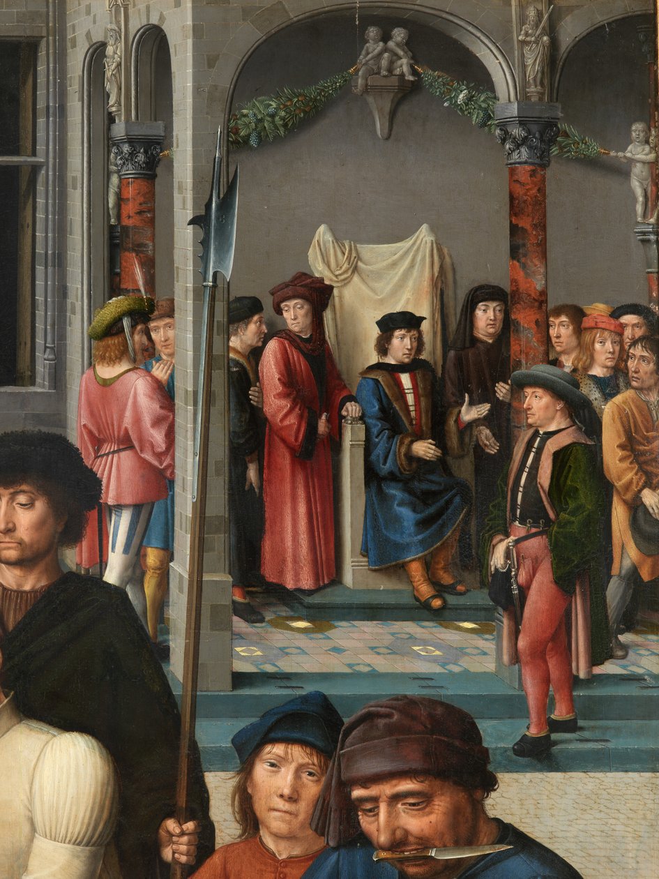 Detalhe do esfolamento de Sisamnes de Gerard David