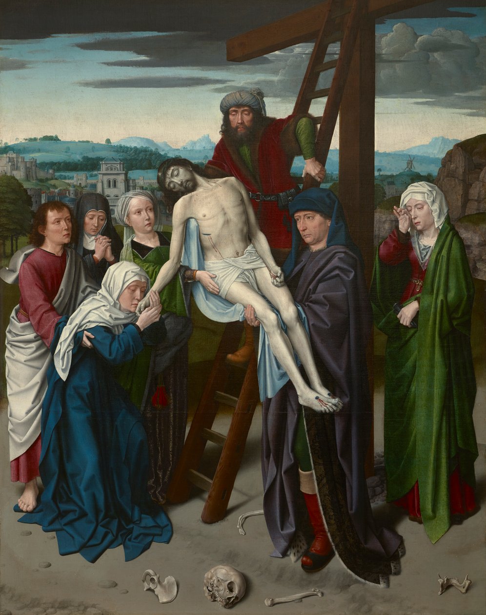 Holandês: A deposição da cruz de Gerard David
