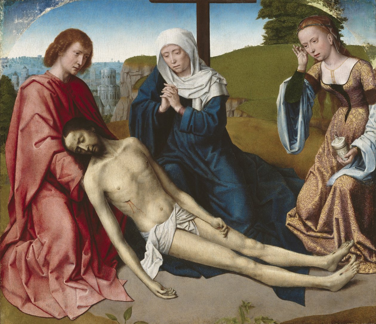 Lamentação sobre o Corpo de Cristo, c.1500 de Gerard David