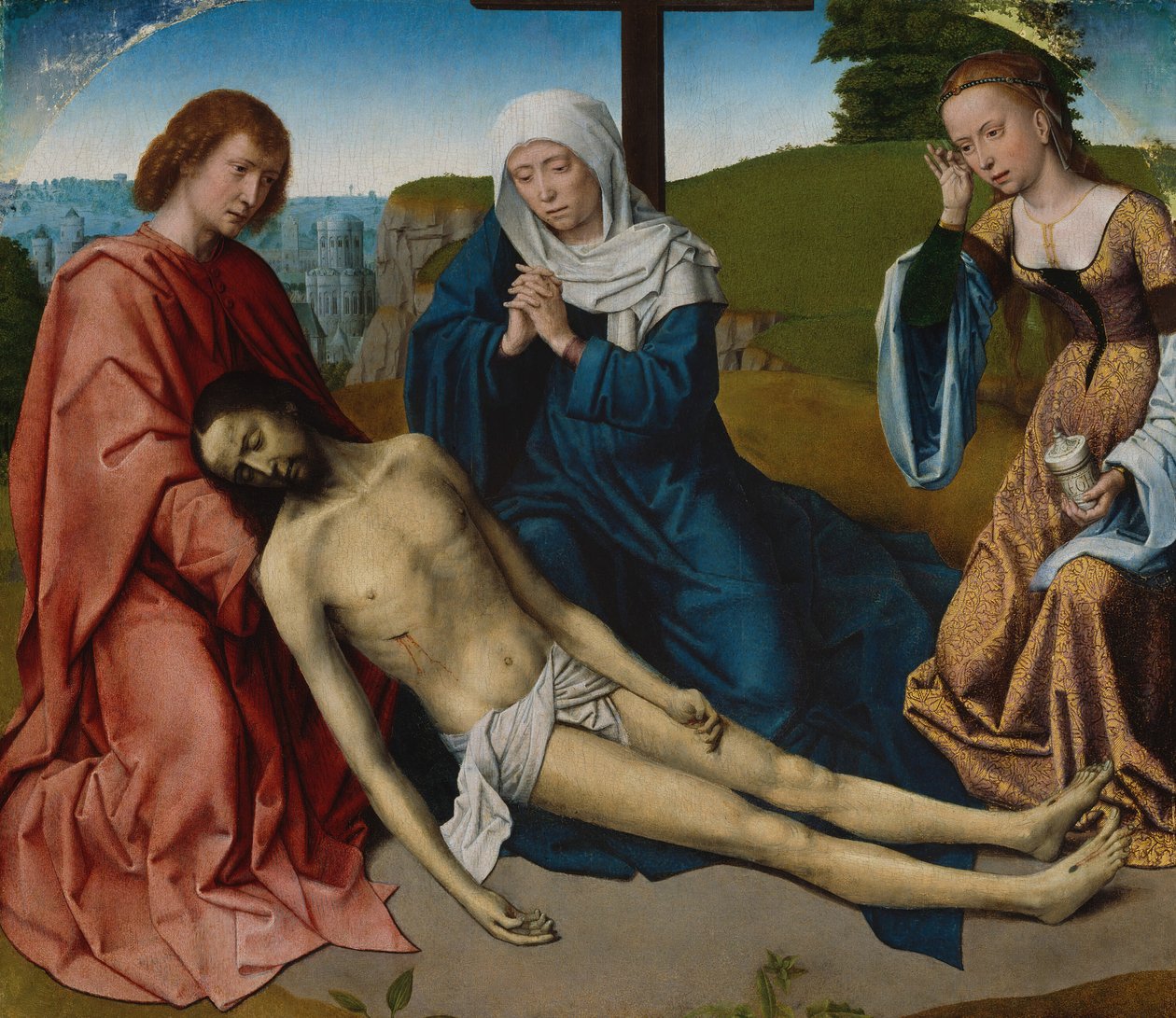 Lamentação sobre o Corpo de Cristo, c. 1500. de Gerard David