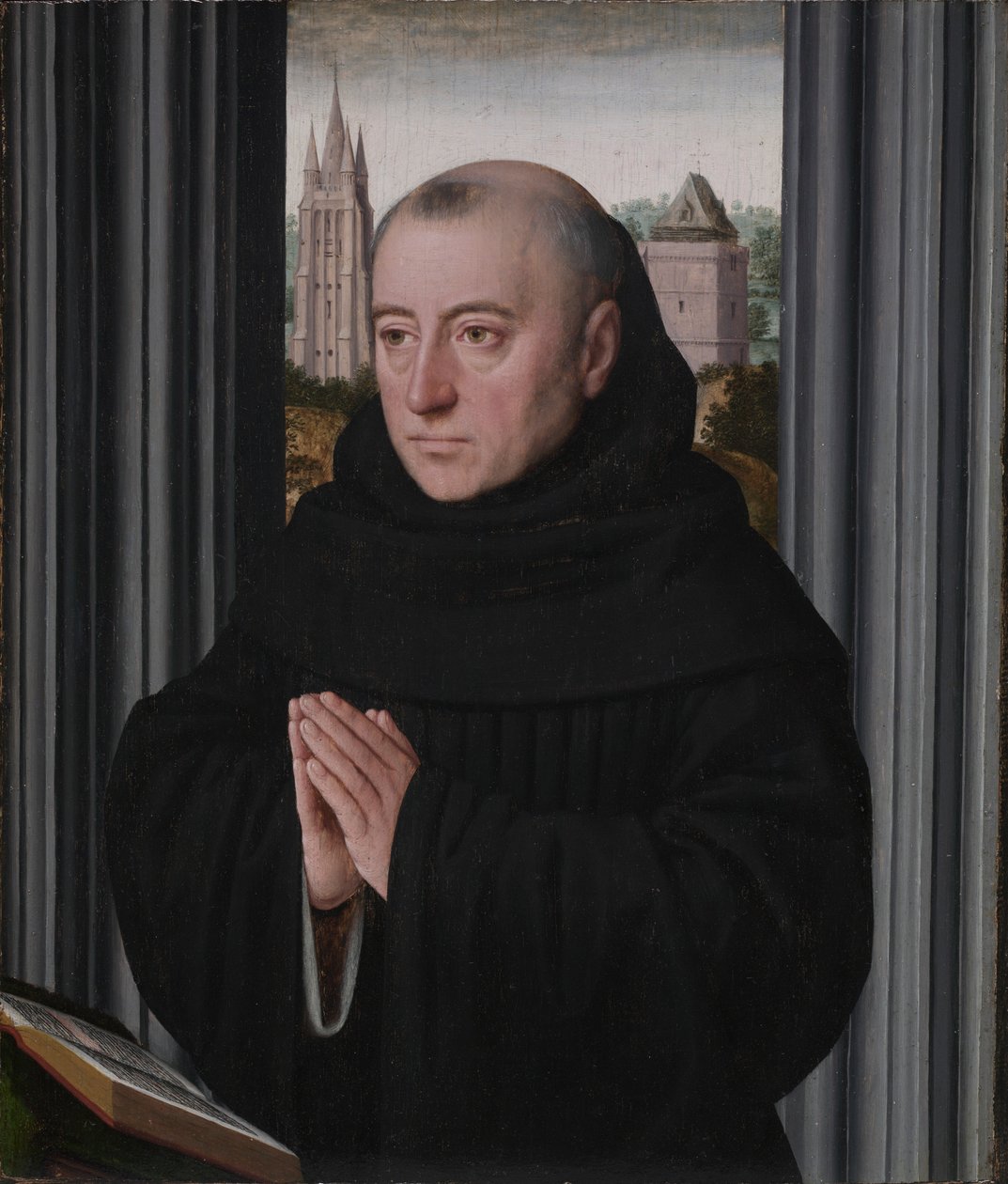 Retrato de um monge, no início dos anos 1500. de Gerard David